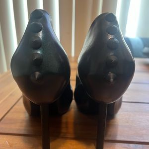Melissa spike heels metallic green
